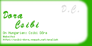 dora csibi business card